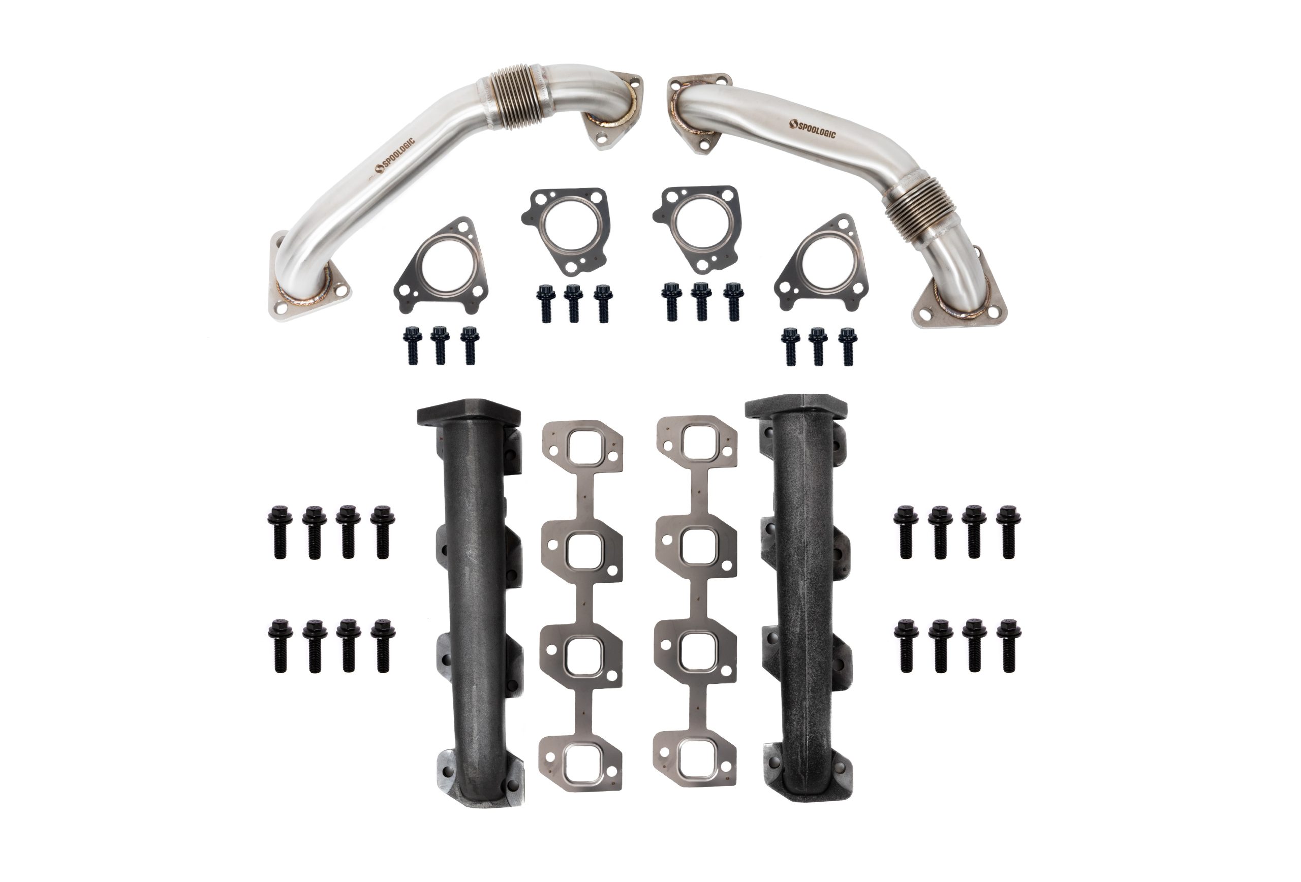 SPOOLOGIC High Flow Exhaust Manifold & Up-Pipe Set