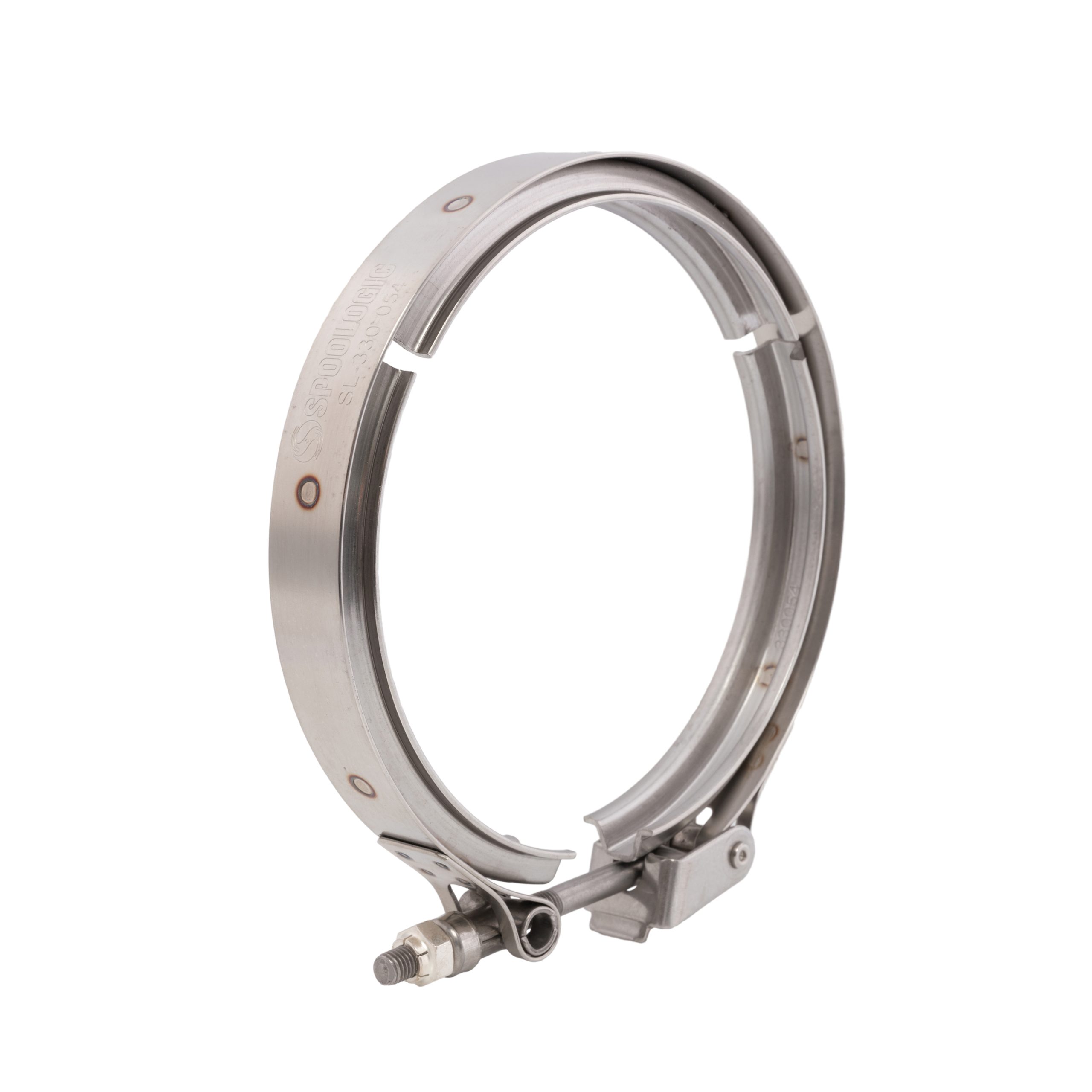SPOOLOGIC Cast Iron Elbow to Downpipe V-Band Clamp