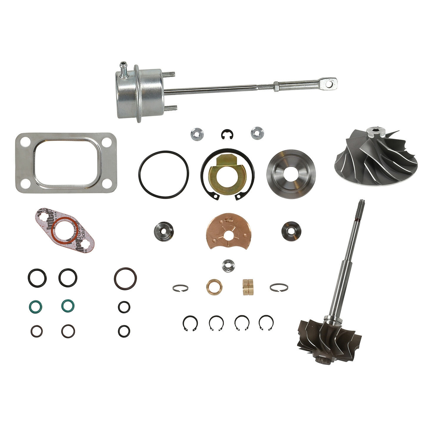 SPOOLOGIC Turbo Rebuild Kit Cast Wheel Turbine Shaft Wastegate Actuator
