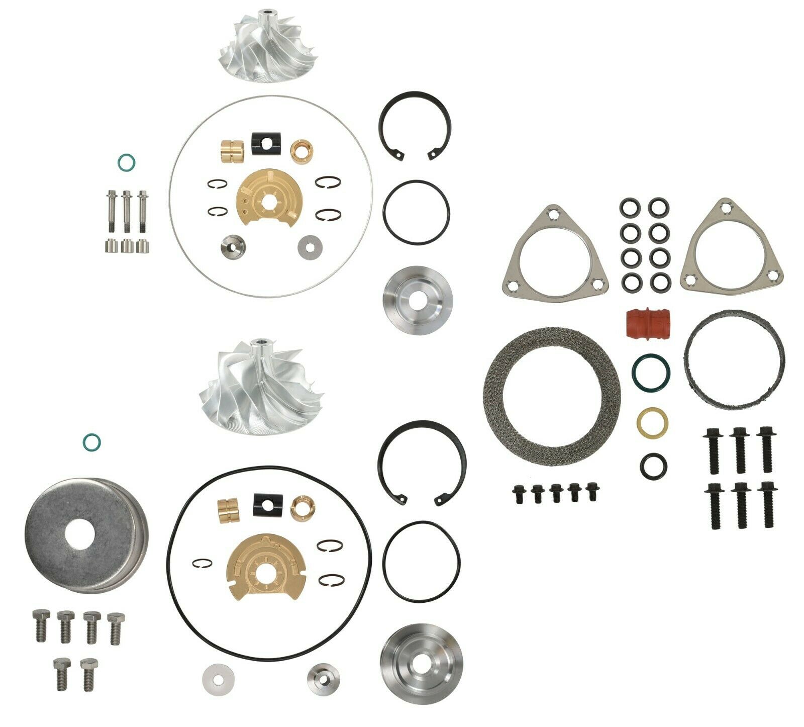 SPOOLOGIC Turbo Rebuild Kit Billet Wheels Gaskets